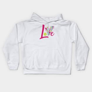 Pickleball Love Kids Hoodie